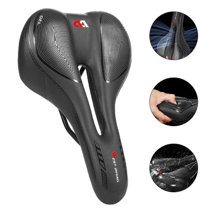 WEST BIKING YP0801128-129 Shockproof Bike Saddle Breathable MTB Road Bicycle Seat Cushion