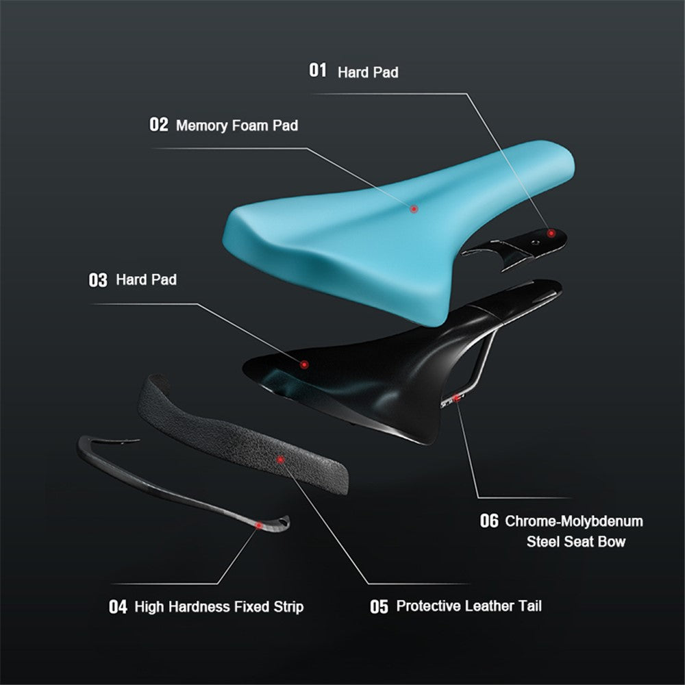 ENLEE ZD-B834 Cycling Sponge Padded Bicycle Cushion Shock-absorption MTB Bike Saddle Seat