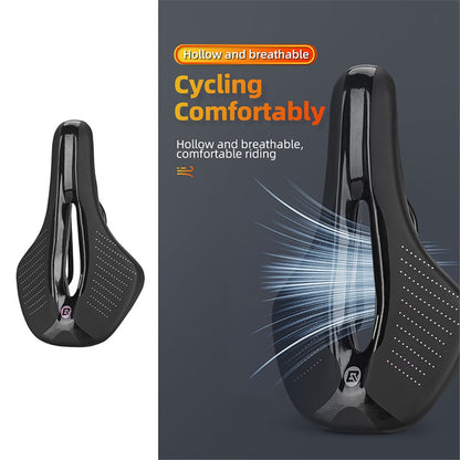 ROCKBROS 38210005001 Shock-absorption MTB Bike Saddle Seat Breathable PU Leather Bicycle Cushion