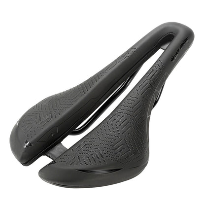 WEST BIKING YP0801136 Ultralight Road Bike Saddle Hollow Seat Cushion Waterproof Leather Cycling Saddle