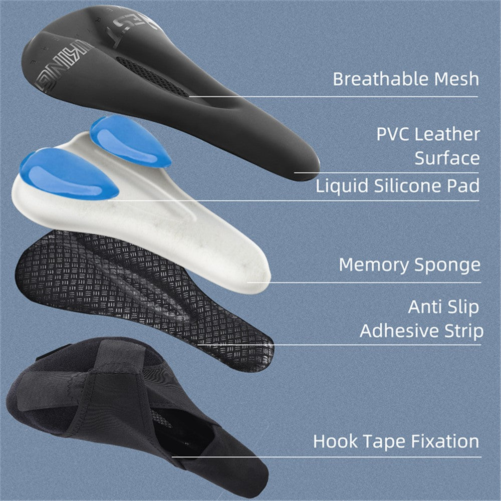 WEST BIKING YP0801172 Bike Cycling Saddle Cover Thicken Silicone Shock-absorption Bicycle Seat Cushion