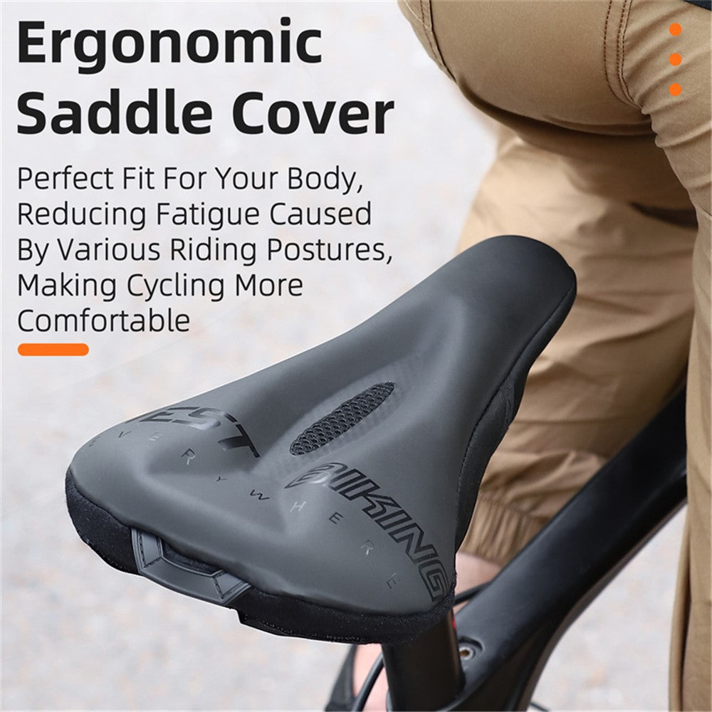WEST BIKING YP0801172 Bike Cycling Saddle Cover Thicken Silicone Shock-absorption Bicycle Seat Cushion