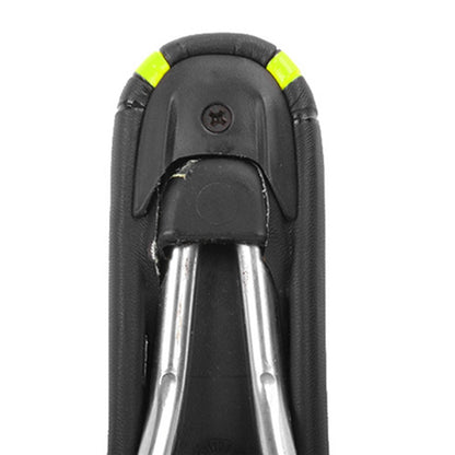 WEST BIKING YP0801072 PU Leather Bike Saddle Breathable Hollow Shock-absorption Bicycle Seat Cushion