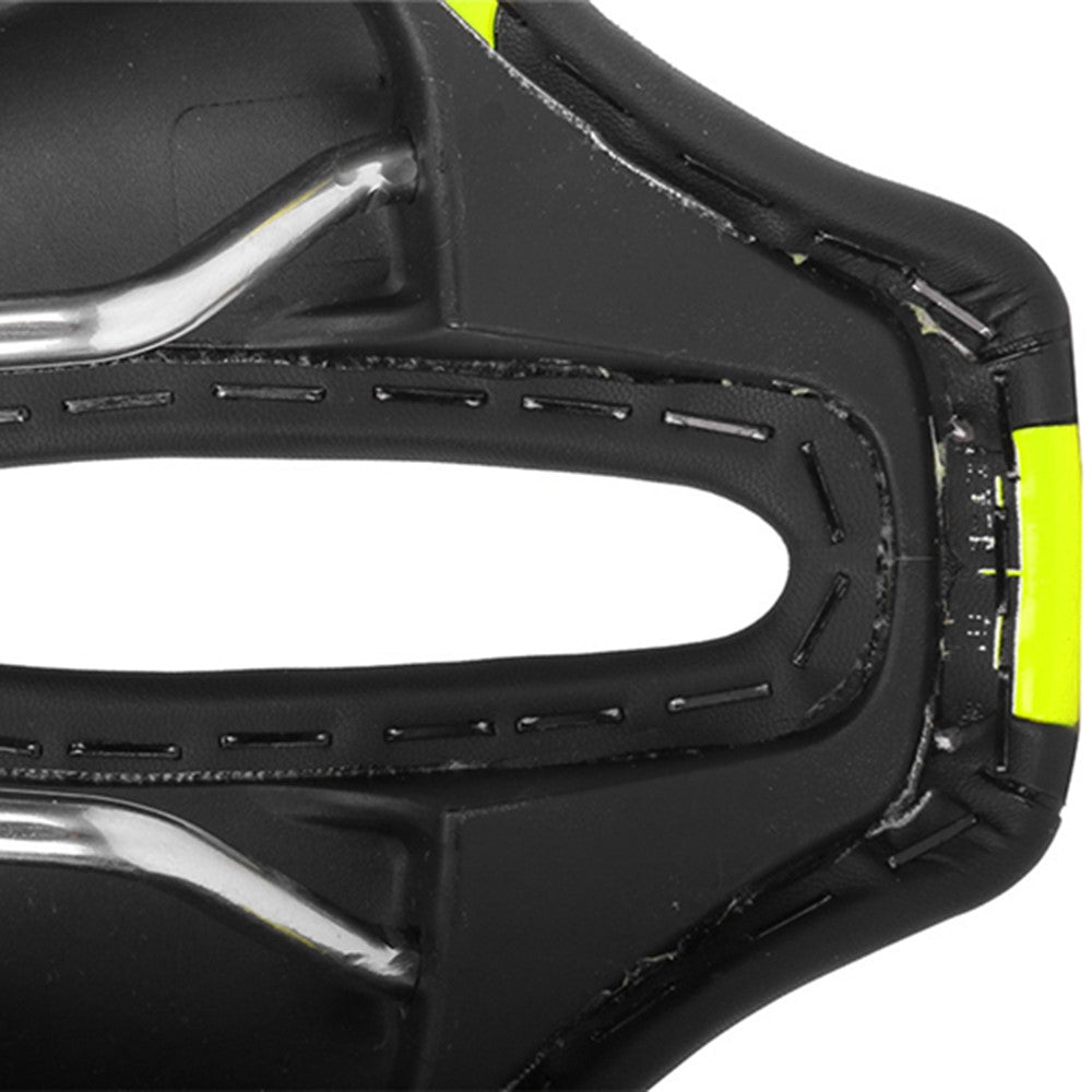 WEST BIKING YP0801072 PU Leather Bike Saddle Breathable Hollow Shock-absorption Bicycle Seat Cushion