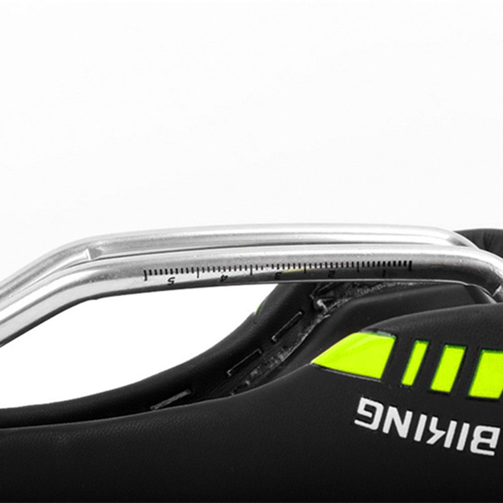 WEST BIKING YP0801072 PU Leather Bike Saddle Breathable Hollow Shock-absorption Bicycle Seat Cushion