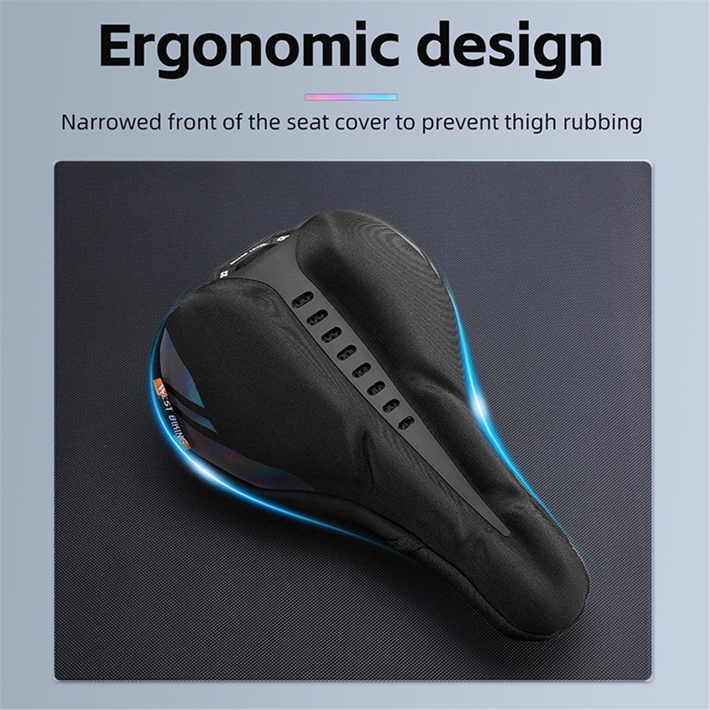 WEST BIKING YP0801177-178 Bike Cycling Saddle Cover Breathable Shock-absorption Memory Foam Bicycle Seat Cushion