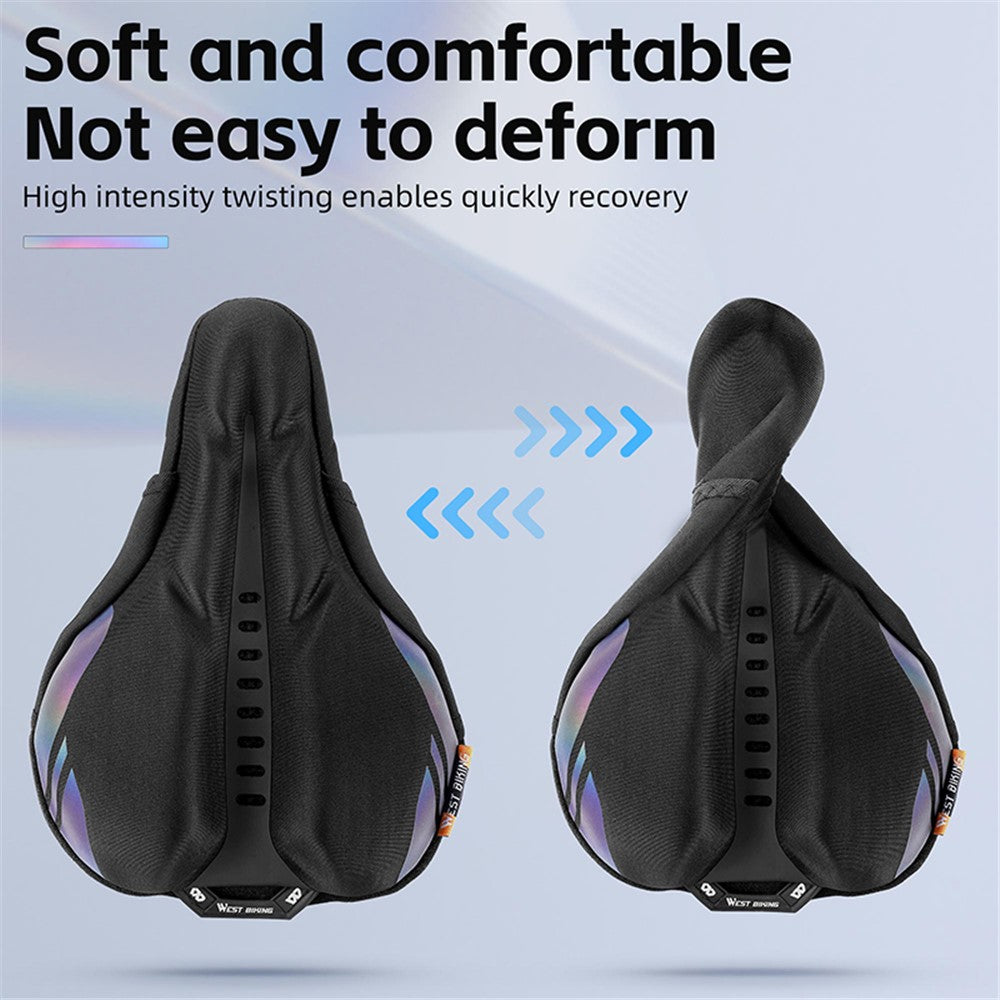 WEST BIKING YP0801177-178 Bike Cycling Saddle Cover Breathable Shock-absorption Memory Foam Bicycle Seat Cushion