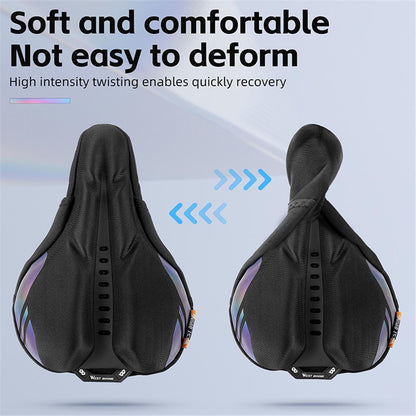 WEST BIKING YP0801177-178 Bike Cycling Saddle Cover Breathable Shock-absorption Memory Foam Bicycle Seat Cushion