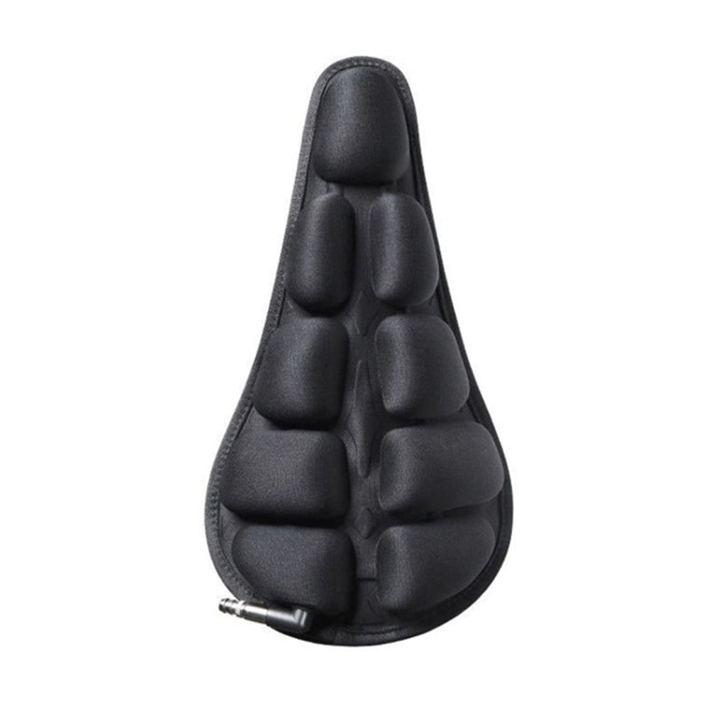 BC-203 2.0 Black Bike Folding Cushion Seat Cover Inflatable Airbag Bicycle Seat Cover with Pump, Size: S