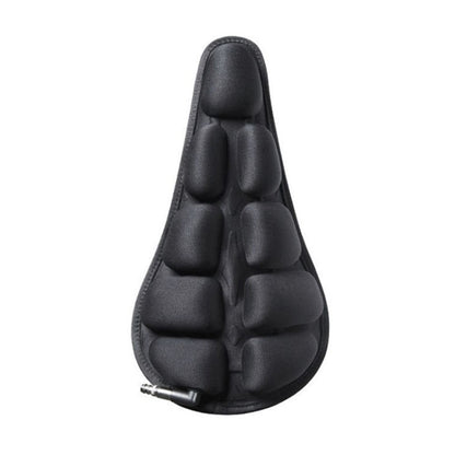 BC-203 2.0 Black Bike Folding Cushion Seat Cover Inflatable Airbag Bicycle Seat Cover with Pump, Size: S