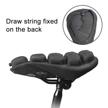 BC-203 1.0 Bicycle Inflatable Airbag Cushion Seat Cover Folding Soft Bike Seat Cover with Pump, Size: M
