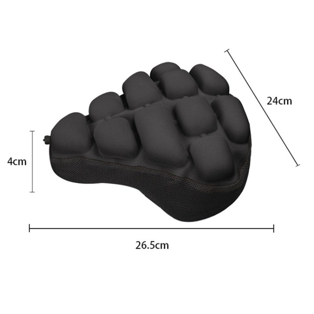 BC-203 1.0 Bicycle Inflatable Airbag Cushion Seat Cover Folding Soft Bike Seat Cover with Pump, Size: M