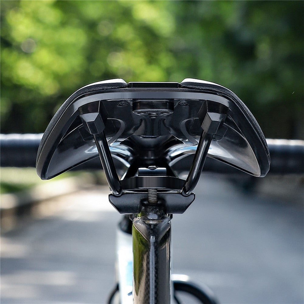 WEST BIKING YP0801188 MTB Road Bike Saddle Center Hollow Breathable PU Leather Bicycle Seat