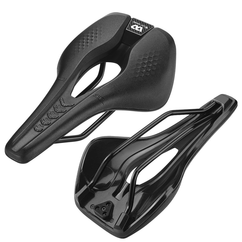 WEST BIKING YP0801188 MTB Road Bike Saddle Center Hollow Breathable PU Leather Bicycle Seat