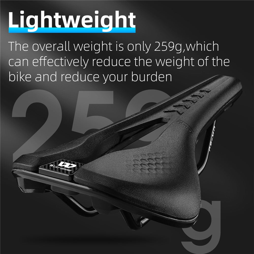 WEST BIKING YP0801188 MTB Road Bike Saddle Center Hollow Breathable PU Leather Bicycle Seat