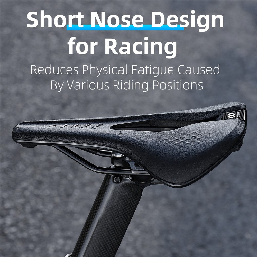 WEST BIKING YP0801188 MTB Road Bike Saddle Center Hollow Breathable PU Leather Bicycle Seat