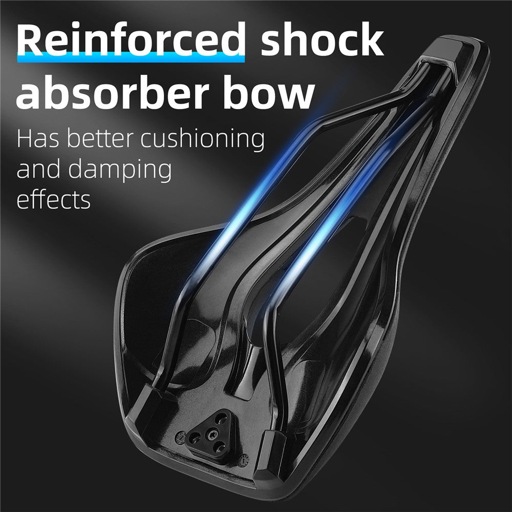 WEST BIKING YP0801188 MTB Road Bike Saddle Center Hollow Breathable PU Leather Bicycle Seat