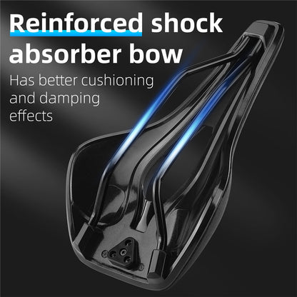 WEST BIKING YP0801188 MTB Road Bike Saddle Center Hollow Breathable PU Leather Bicycle Seat