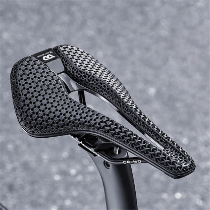 WEST BIKING YP0801182 3D Printing MTB Road Bike Short Nose Hollow Breathable Bicycle Seat
