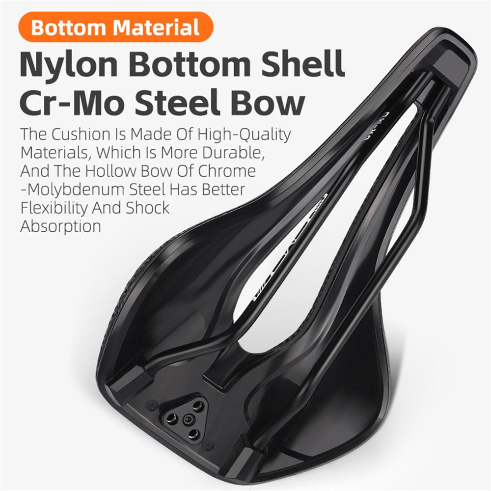 WEST BIKING YP0801182 3D Printing MTB Road Bike Short Nose Hollow Breathable Bicycle Seat