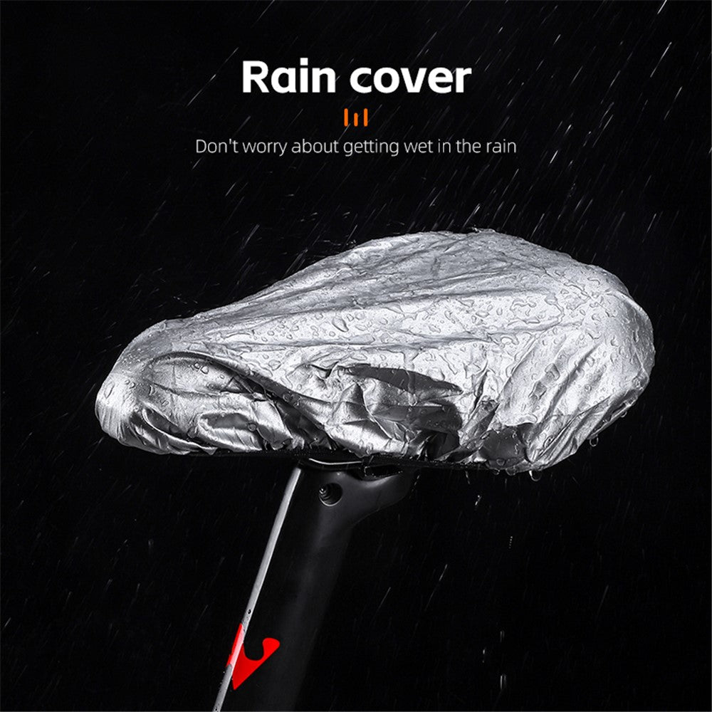 WEST BIKING YP0801184 Bike Cushion Seat Cover Silicone+Lycra Fiber+Sponge Shock-resistant MTB Seat Cushion for Cycling