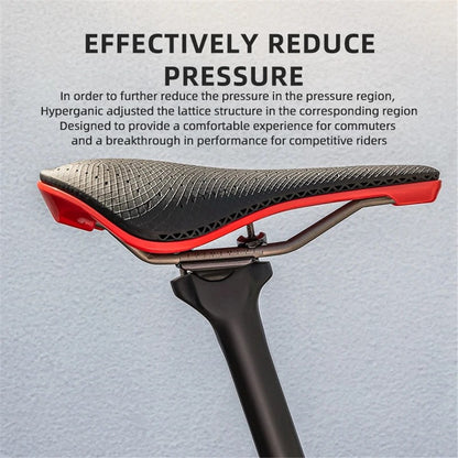 ROCKBROS 3D Printing Bike Cycling Saddle Polyurethane Breathable Bicycle Seat Cushion