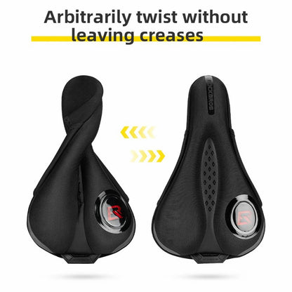 ROCKBROS Bike Silicone Cushion Seat Cover Thickened Shock-resistant MTB Seat Cushion for Cycling