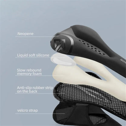 ROCKBROS G0003 Shock-resistant MTB Seat Cushion Pad Cycling Bike Thickened Silicone Cushion Seat Cover