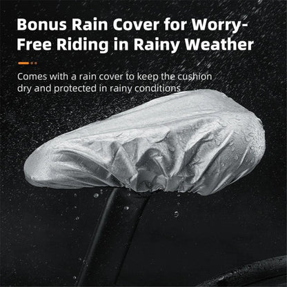ROCKBROS G00 Bike Saddle Cover Thicken Silicone Breathable Shock-absorption Bicycle Seat Cushion