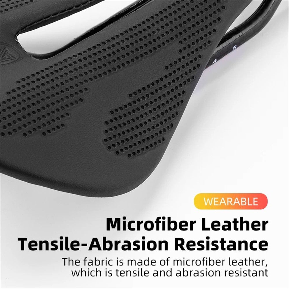 ROCKBROS Microfiber Leather+Carbon Fiber Bike Seat Saddle Breathable Bicycle Seat Cushion