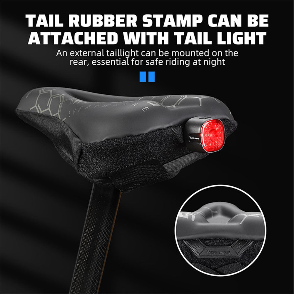 WEST BIKING Bike Saddle Cover PU Leather + Silicone + Memory Foam Thicken Bicycle Seat Cushion