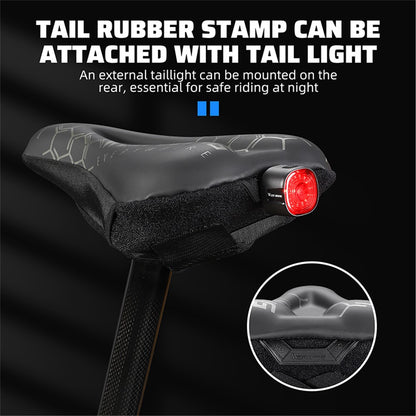 WEST BIKING Bike Saddle Cover PU Leather + Silicone + Memory Foam Thicken Bicycle Seat Cushion