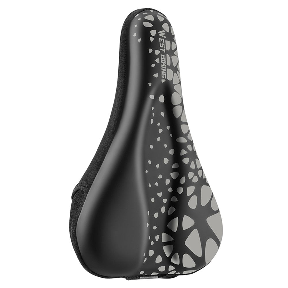 WEST BIKING Bike Saddle Cover PU Leather + Silicone + Memory Foam Thicken Bicycle Seat Cushion