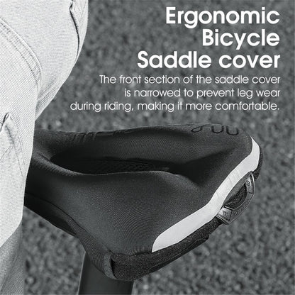 WEST BIKING YP0801194 Bike Saddle Cover Silicone+Memory Foam Shock Absorption Bicycle Seat Cushion