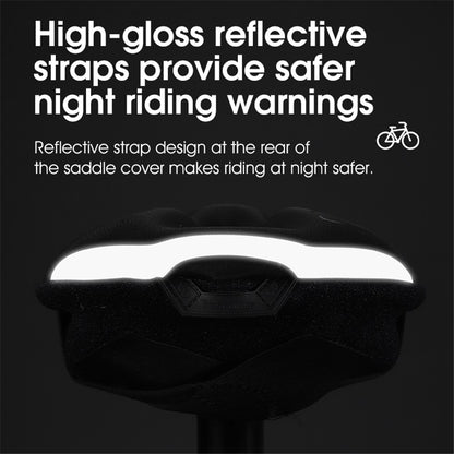 WEST BIKING YP0801194 Bike Saddle Cover Silicone+Memory Foam Shock Absorption Bicycle Seat Cushion