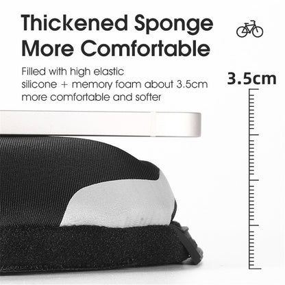 WEST BIKING YP0801194 Bike Saddle Cover Silicone+Memory Foam Shock Absorption Bicycle Seat Cushion