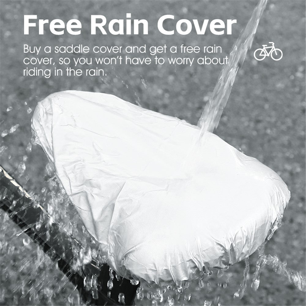 WEST BIKING YP0801194 Bike Saddle Cover Silicone+Memory Foam Shock Absorption Bicycle Seat Cushion