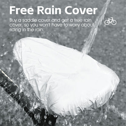 WEST BIKING YP0801194 Bike Saddle Cover Silicone+Memory Foam Shock Absorption Bicycle Seat Cushion