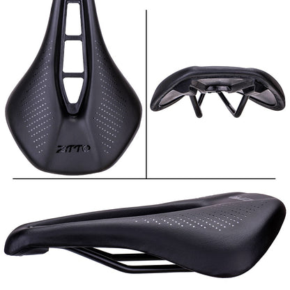ZTTO 6900 Mountain Road Bike Saddle Cycling Soft Leather Hollow Cushion
