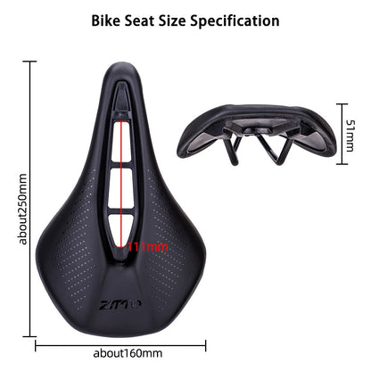 ZTTO 6900 Mountain Road Bike Saddle Cycling Soft Leather Hollow Cushion
