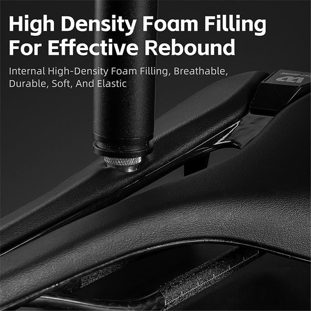 WEST BIKING YP0801204 Lightweight Carbon Fiber PU Leather Hollow Saddle Bike Seat Cushion