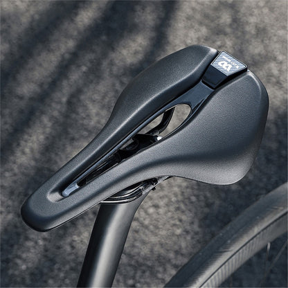 WEST BIKING YP0801204 Lightweight Carbon Fiber PU Leather Hollow Saddle Bike Seat Cushion