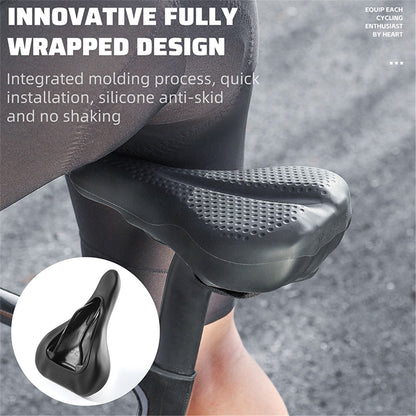 WEST BIKING YP0801206 Fully Waterproof Silicone Bike Saddle Shock Absorption Seat Cushion
