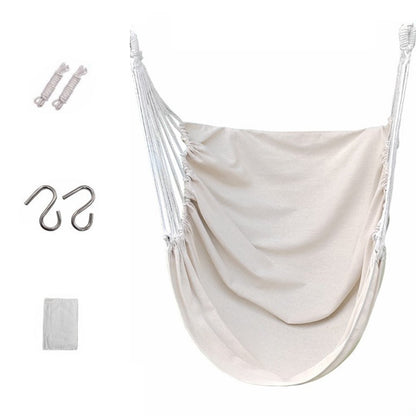 Outdoor Camping Patio Yard Canvas Hammock Chair Hanging Swing Seat