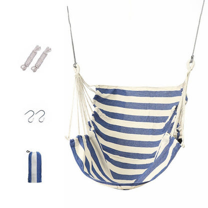Outdoor Camping Patio Yard Canvas Hammock Chair Hanging Swing Seat