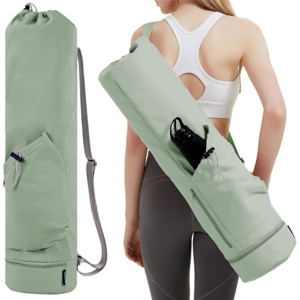 30L Large Capacity Portable Yoga Mat Storage Bag with Bottle Pocket and Wet Compartment