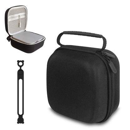 For Apple Mac Mini M4 Portable Carrying Case with Mesh Pocket Shock Resistant Storage Bag