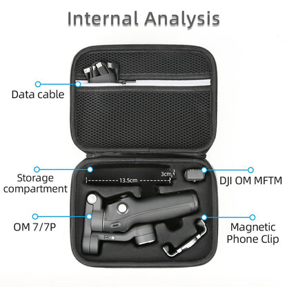 For DJI Osmo Mobile 7 Pro / Mobile 7 Smartphone Gimbal Stabilizer Storage Case EVA Portable Carry Bag