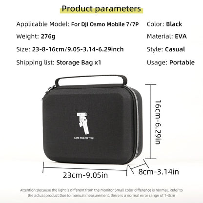 For DJI Osmo Mobile 7 Pro / Mobile 7 Smartphone Gimbal Stabilizer Storage Case EVA Portable Carry Bag