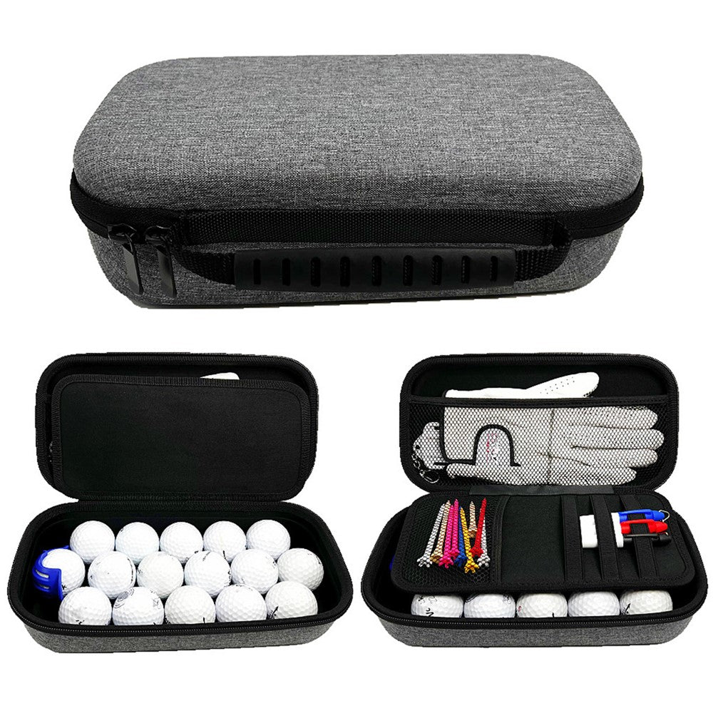 Golf Accessories Organizer Bag for Gloves Balls Tees Markers EVA Portable Storage Case